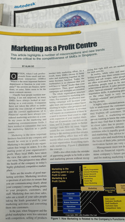 Dr. Alan Go — magazine feature on marketing